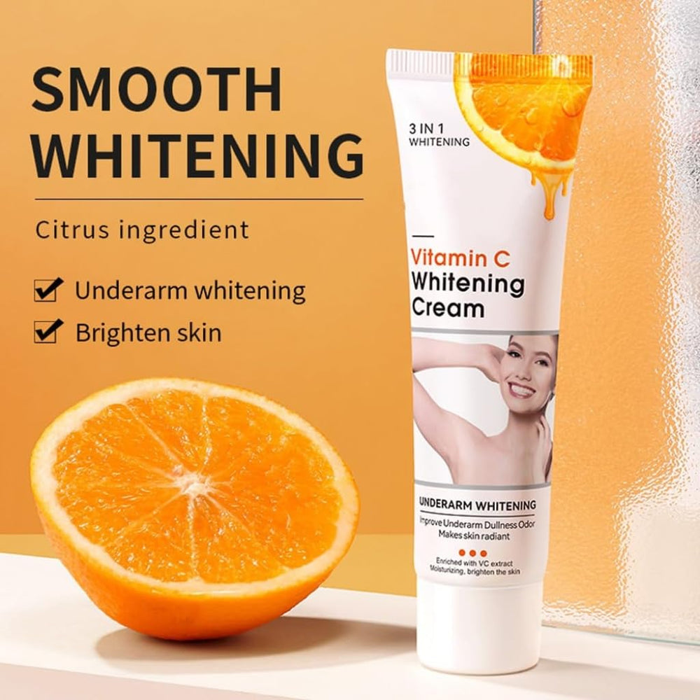 Yeweian cream held in hand to show consistency and easy application