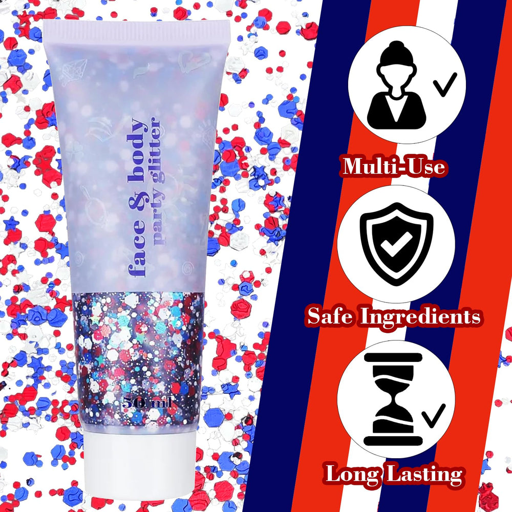 Yeweian glitter in hair parting styling for long-lasting celebration hold