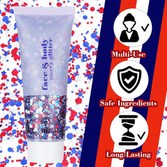 Yeweian glitter in hair parting styling for long-lasting celebration hold