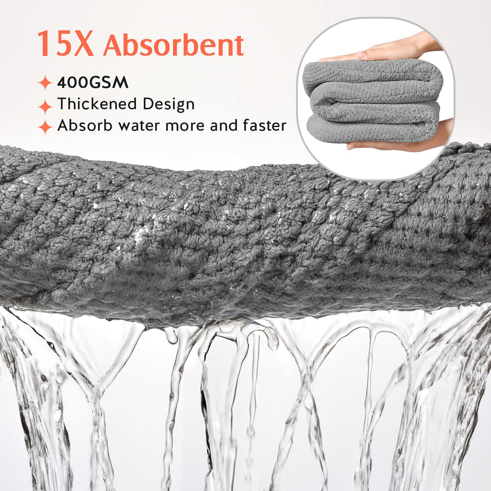 YFONG microfiber close-up texture highlighting fast-absorbency benefit