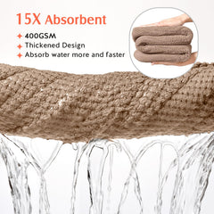 YFONG close-up of thick microfiber texture demonstrating superior absorbency
