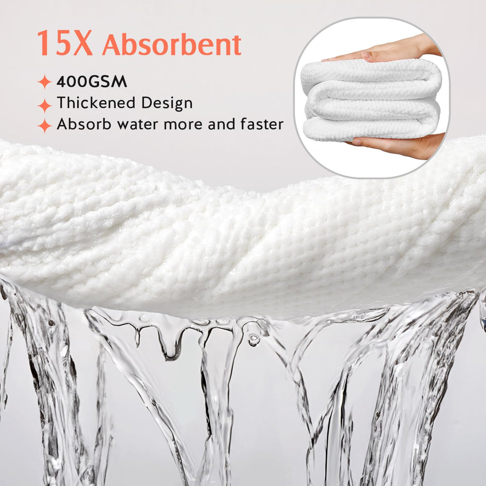 YFONG close-up microfiber texture illustrating absorbency and gentle hair care