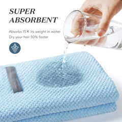 YFONG towel in bathroom lifestyle scene showing ease of daily use