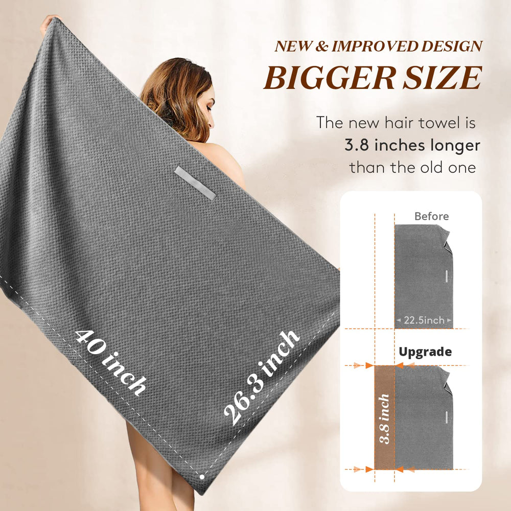 YFONG flat-lay beside ruler showing 26.3 by 40 inch size for full coverage