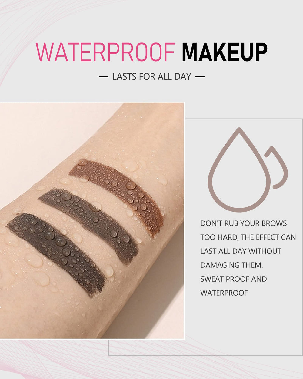 YFulfill 0.5mm tip close-up creating precise hairlike strokes for natural brows