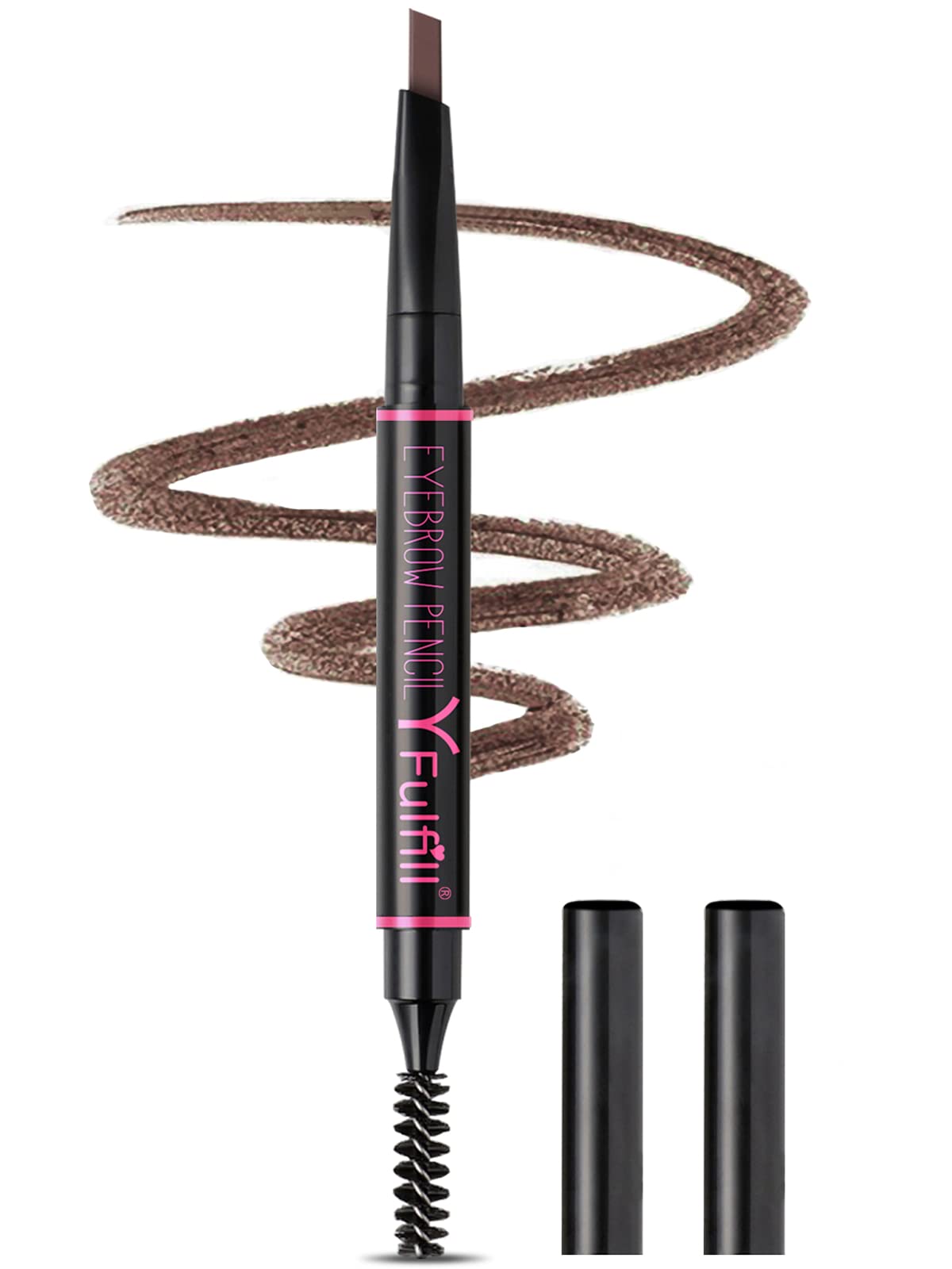 YFulfill eyebrow pencil front view showing sleek packaging and ready-to-use benefit