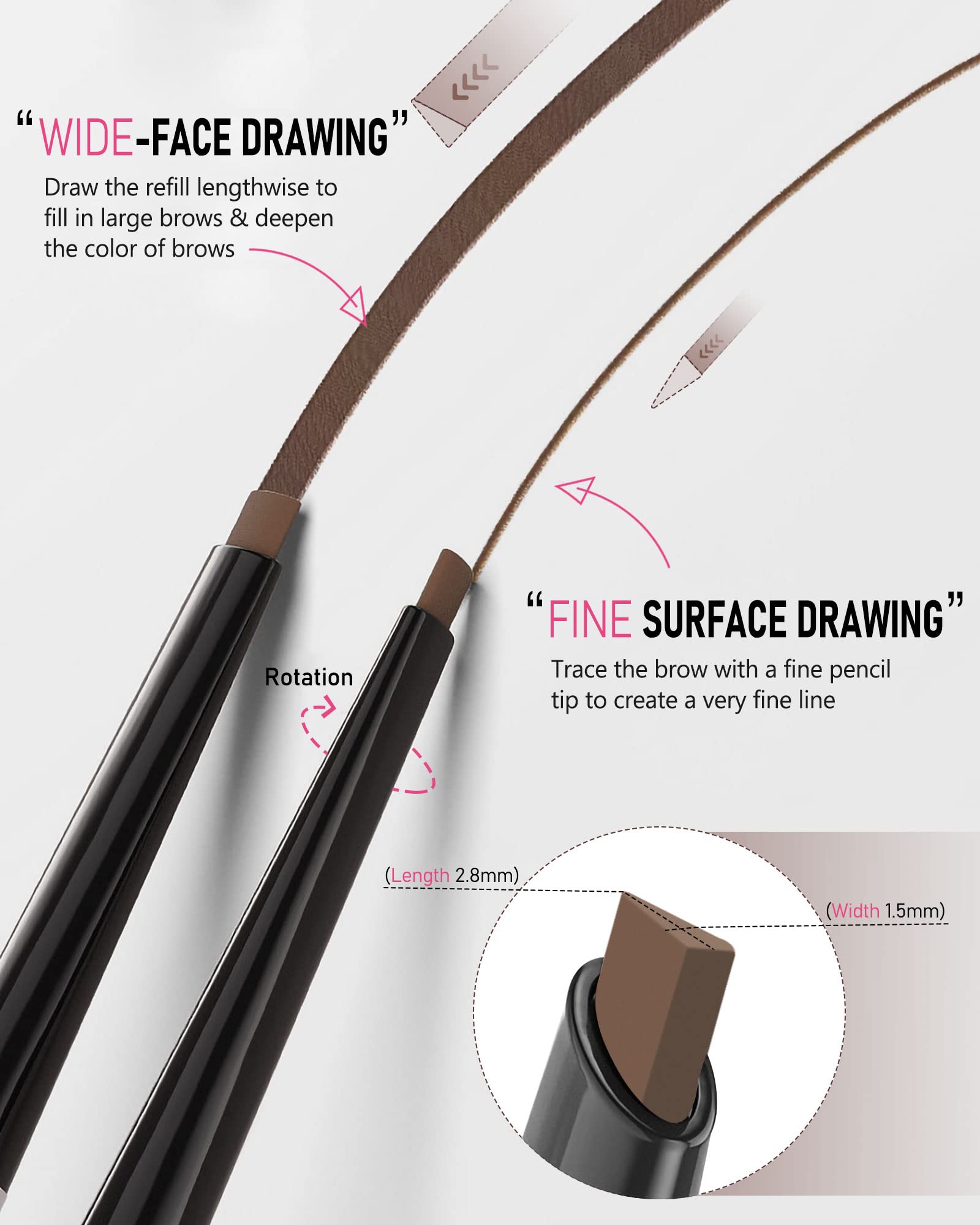 YFulfill eyebrow razor close detail, sharp edge for clean shaping