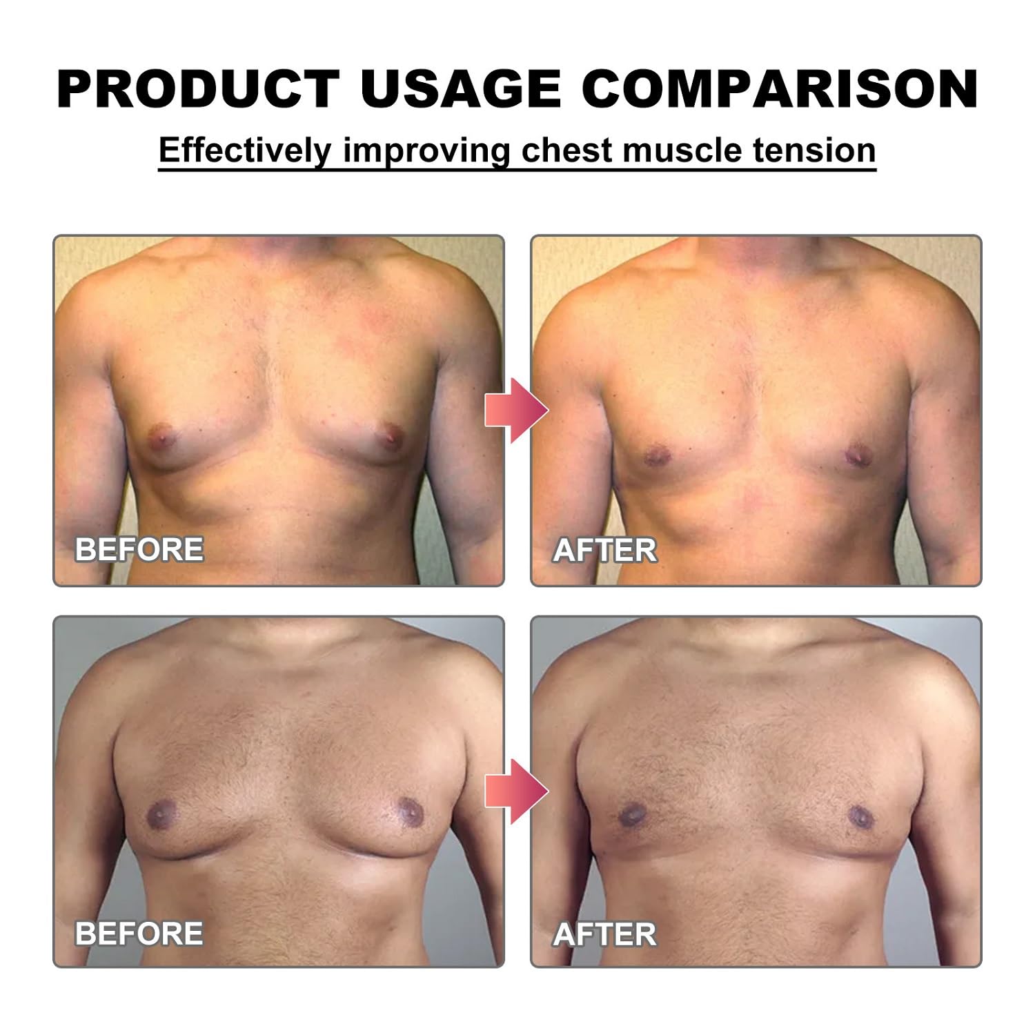 YG LianKai being massaged into chest skin to enhance circulation and feel