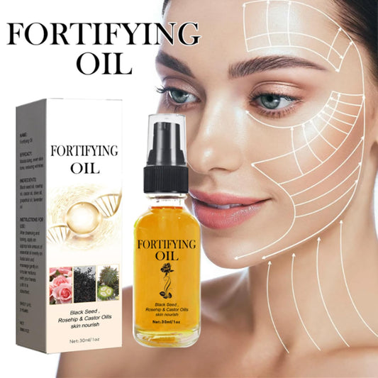 YG LianKai rosehip oil close-up of bottle and oil color, showing nourishing vitamin-rich texture
