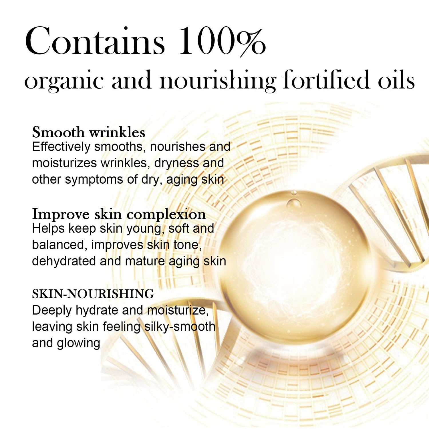 YG LianKai oil texture smoothed on skin, showing quick absorption and non-greasy finish