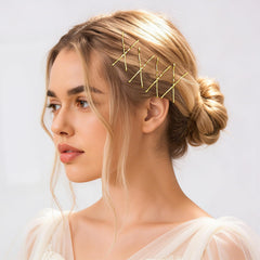 YGDZ blonde wavy bobby pins close-up showing grip detail and durability