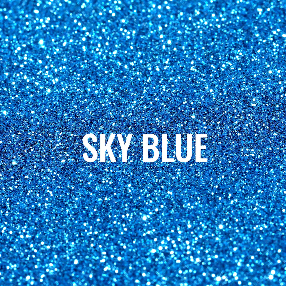 YGDZ blue glitter close-up texture highlighting fine shimmer benefit