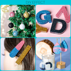 YGDZ glitter on a Christmas ornament creating vivid festive shine benefit