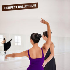 YGDZ dancer wearing a sleek bun made with kit for secure performance hold