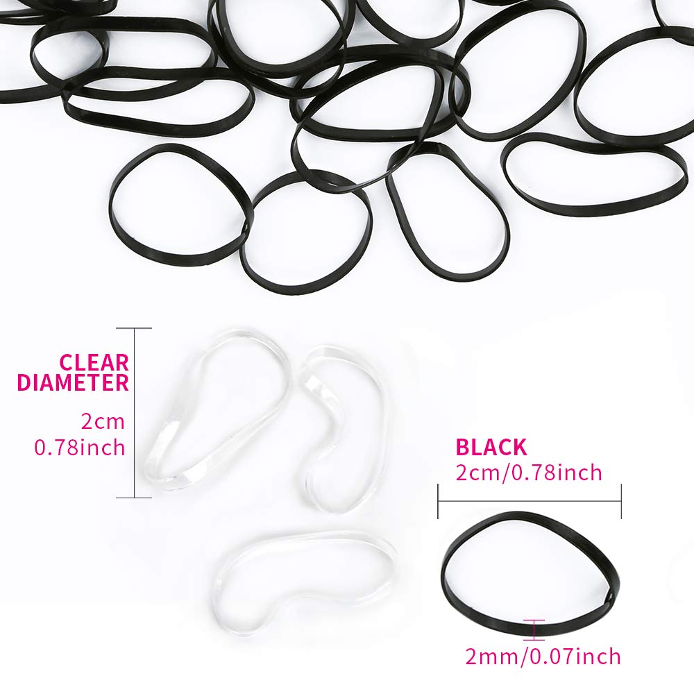 YGDZ clear bands close-up showing smooth finish and hair-friendly grip