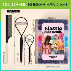 YGDZ clear organizer open with sorted colorful bands for quick access