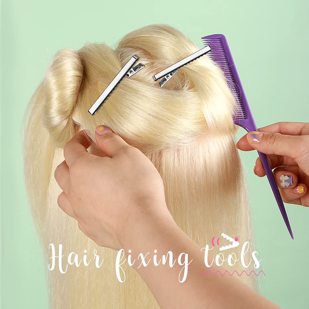 YGDZ clip securing a hair section showcasing reliable hold during styling