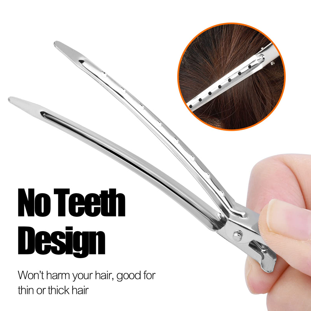 YGDZ clip securing a hair roller in place, steady curl setting benefit