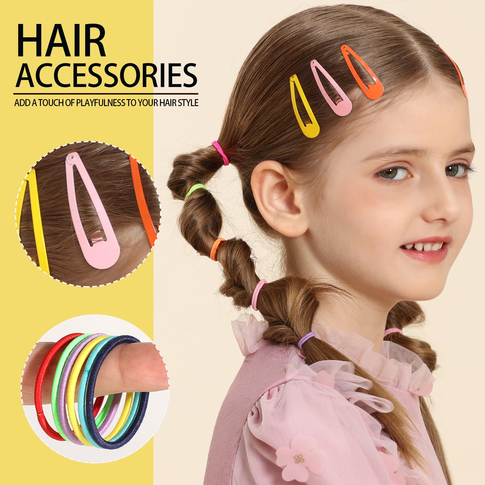 YGDZ cotton hair ties and seamless elastics showing soft, no-snag comfort