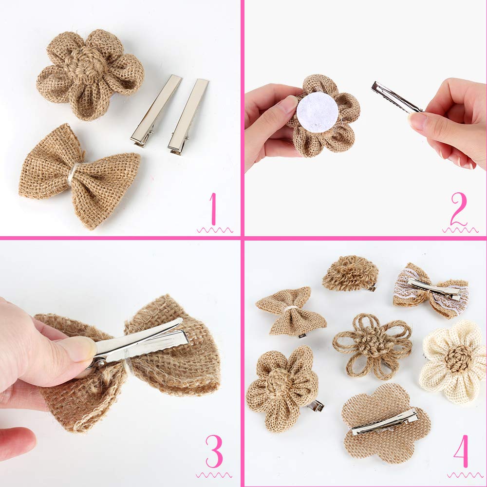 YGDZ bow attached to clip illustrating easy DIY customization for accessories