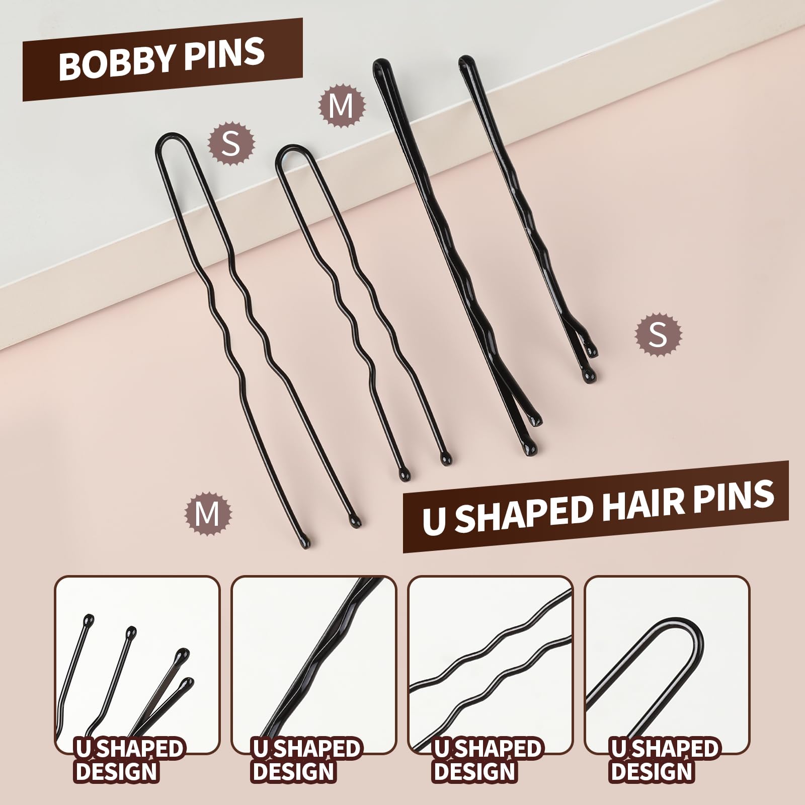 YGDZ elastic bands and hair ties spread out to demonstrate layered hold