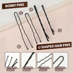 YGDZ elastic bands and hair ties spread out to demonstrate layered hold