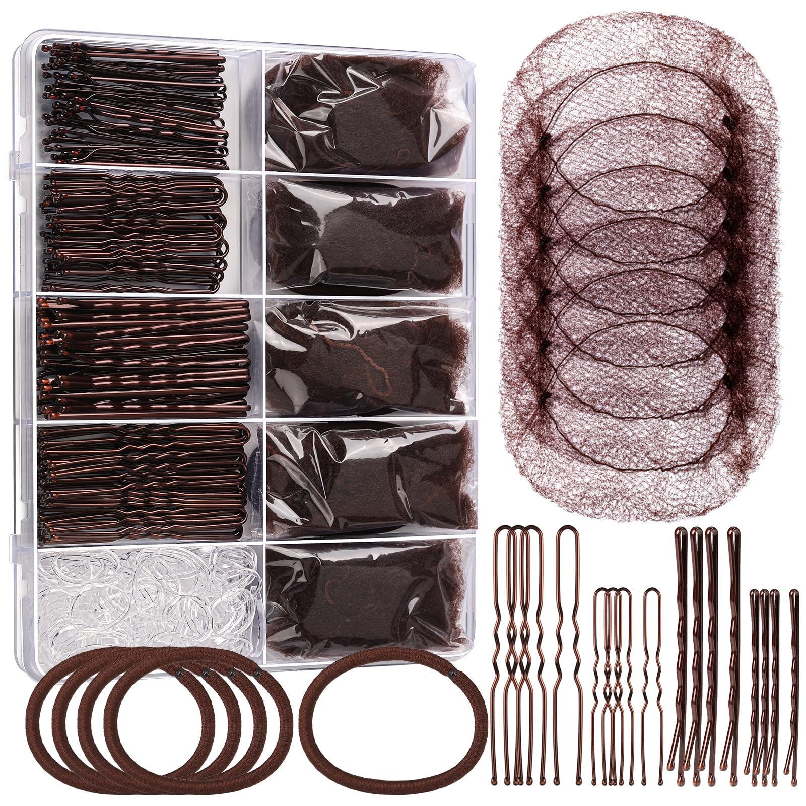 YGDZ front packaging showing complete ballet bun kit and organized storage