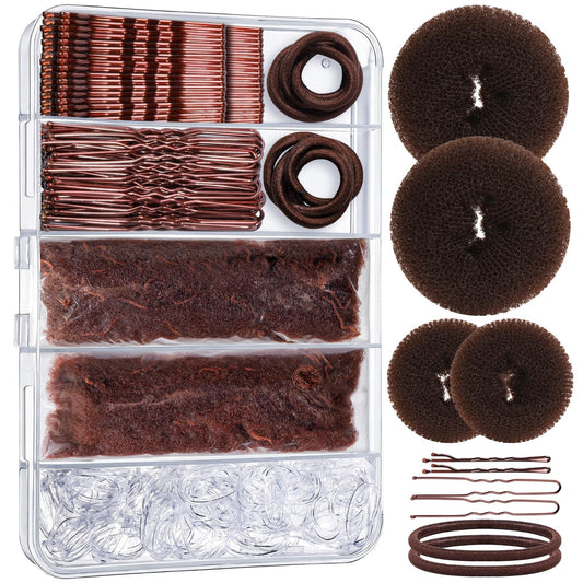 YGDZ front packaging showing full brown bun kit and contents for convenience