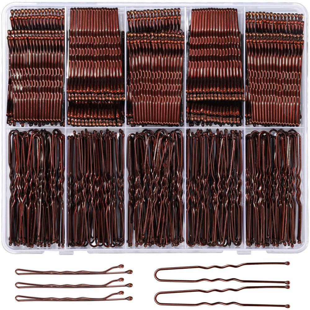 YGDZ front packaging showing 400 brown pins and storage box for organized styling