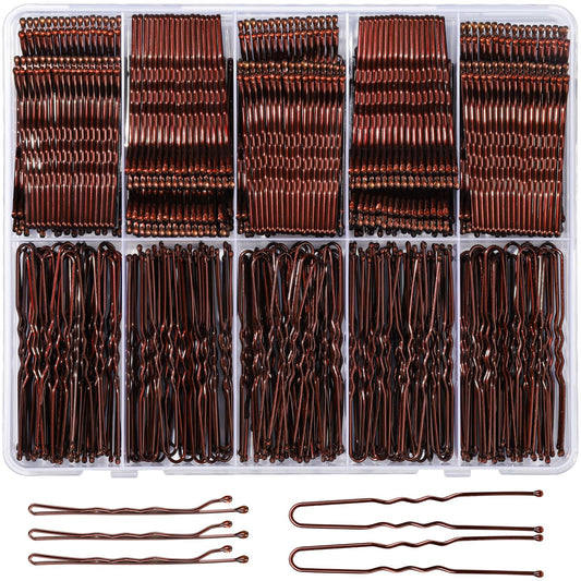YGDZ front packaging showing 400 brown pins and storage box for organized styling