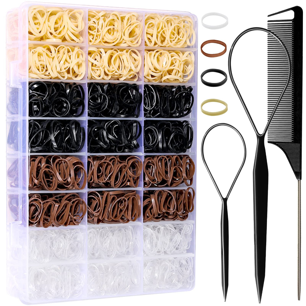 YGDZ front packaging and clear organizer box showing neat storage benefit