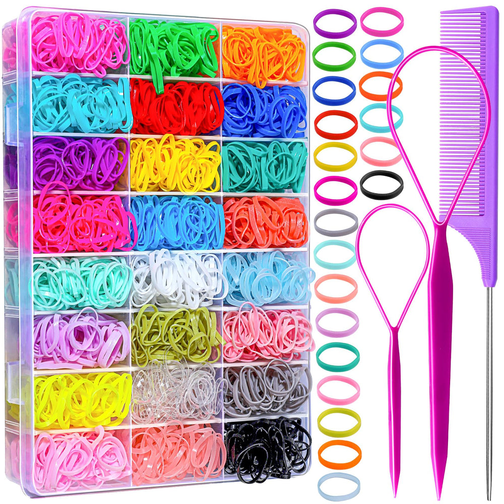 YGDZ front packaging showing 1500 colorful mini bands and accessories for styling