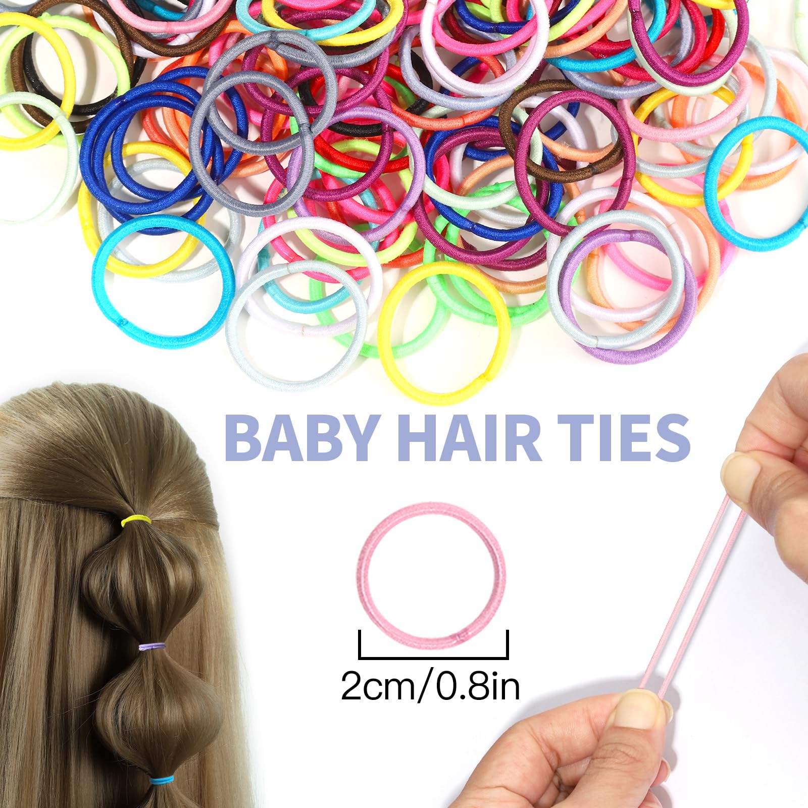 YGDZ child wearing a ponytail demonstrating comfortable secure hold benefit