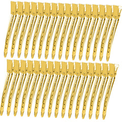 YGDZ gold clip front view showing secure hold and polished finish