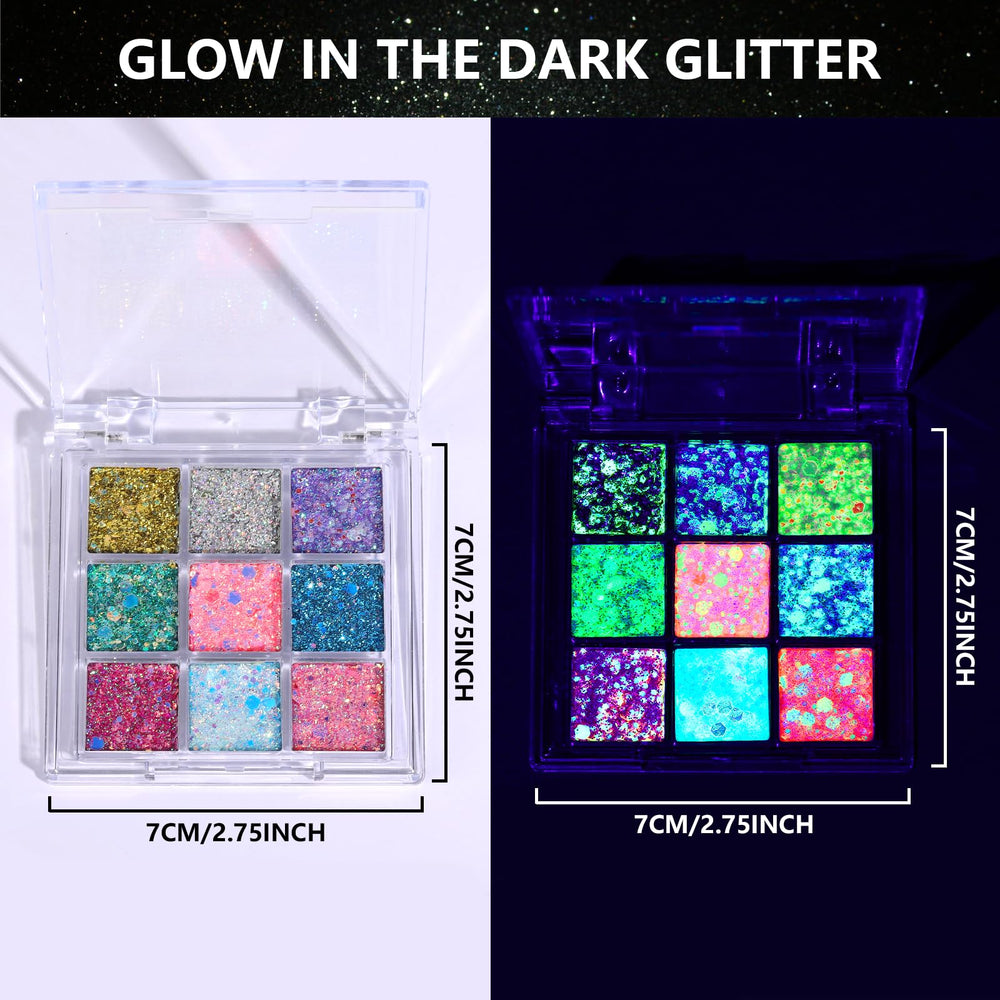 YGDZ glitter applied to hair and collarbone to enhance costume presence