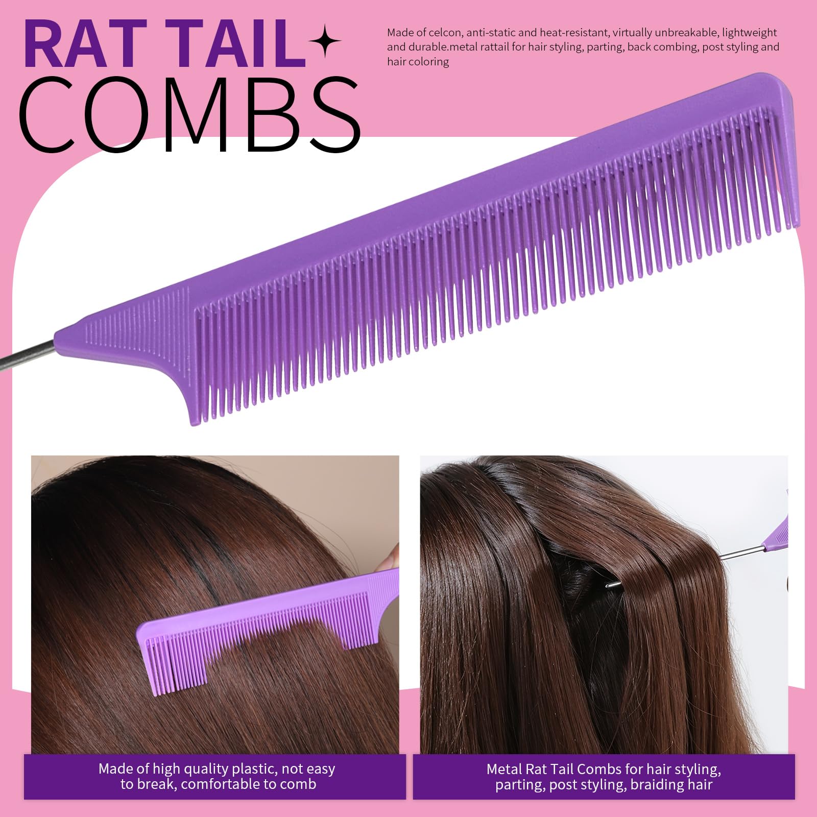 YGDZ hair loop tools next to bands illustrating easy updos and faster styling