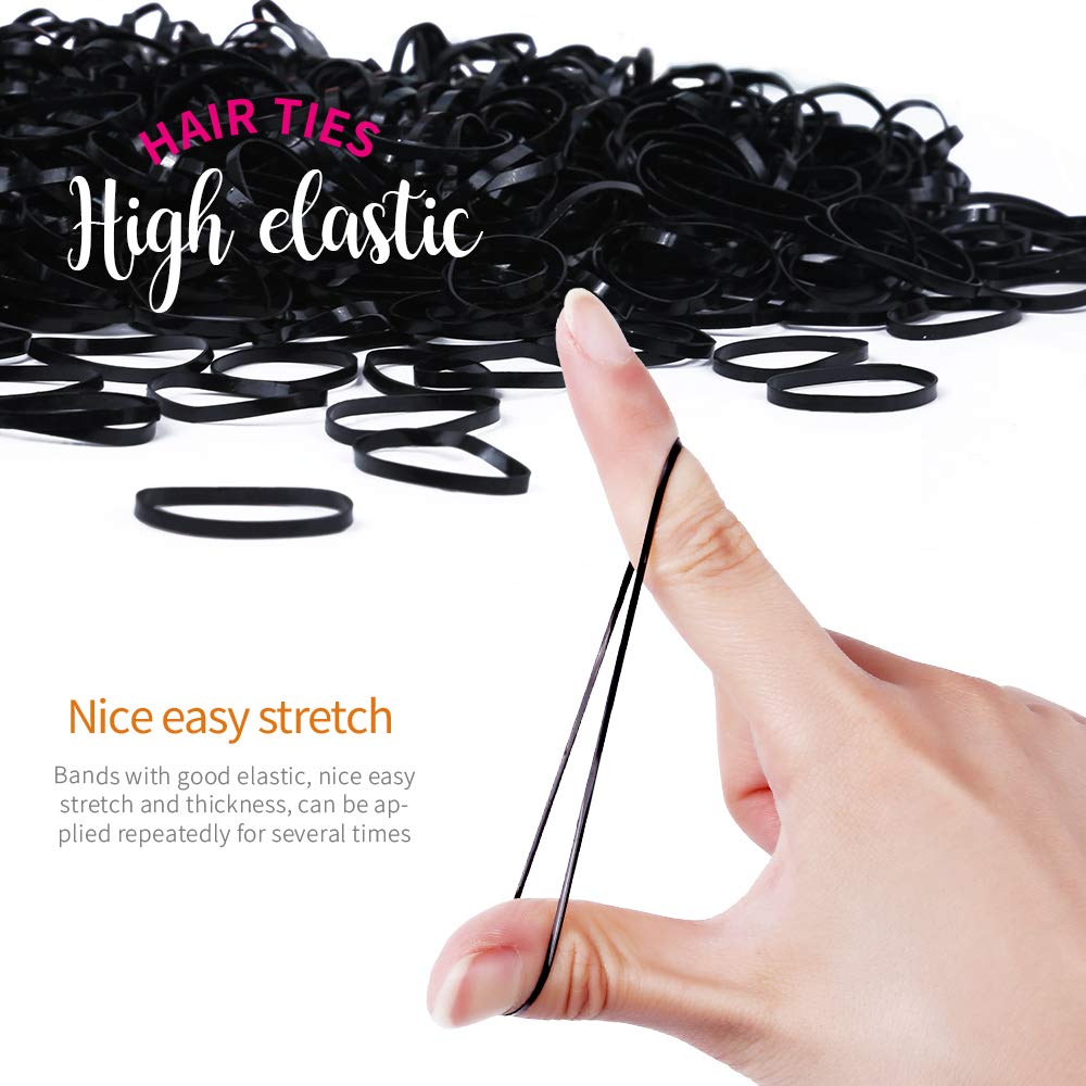 YGDZ mixed clear and black bands piled, easy to pick matching colors
