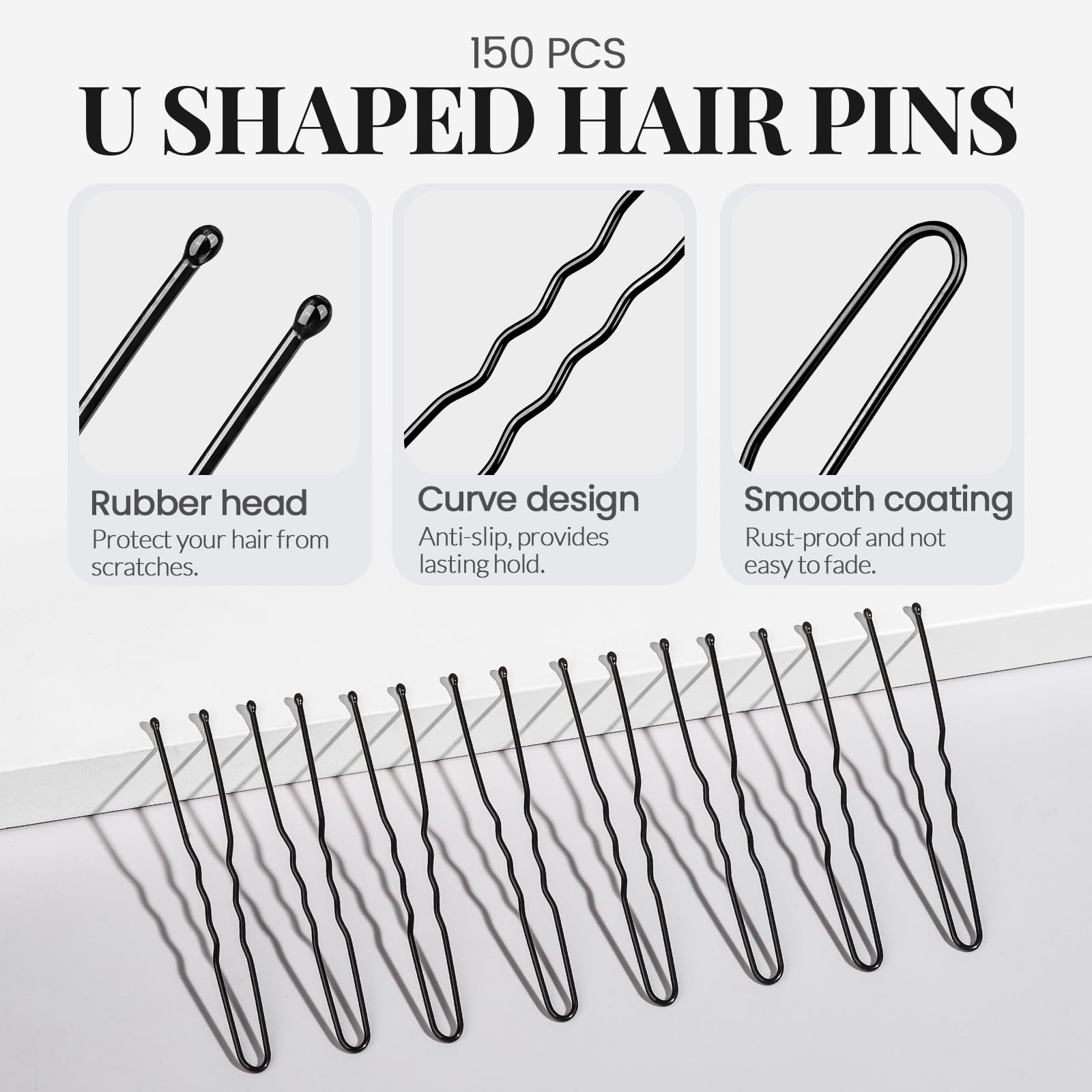 YGDZ pins holding a bun in place for long-lasting styling