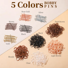YGDZ bobby pins securing a bun showing secure and polished finish