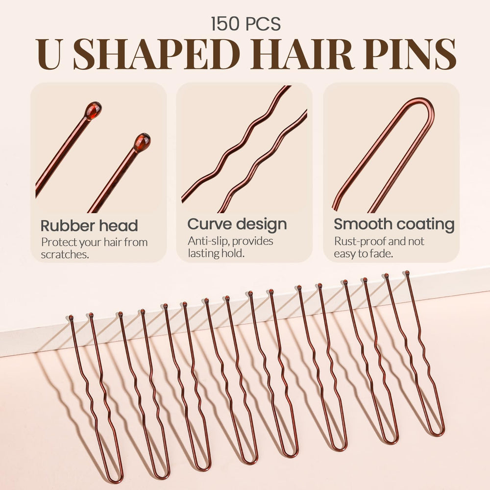 YGDZ pins securing a ballet bun to create a neat, long-lasting updo