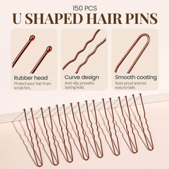 YGDZ pins securing a ballet bun to create a neat, long-lasting updo