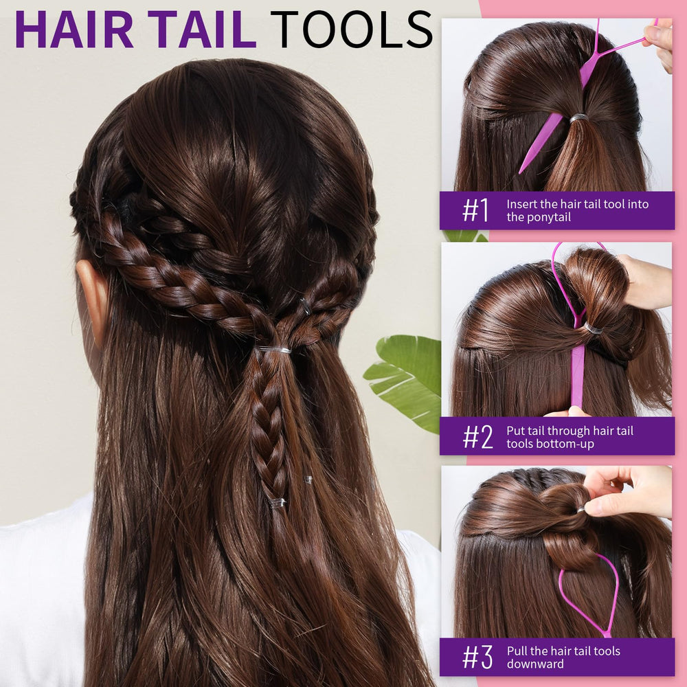 YGDZ rat tail comb with steel pin tail for precise parting and professional control