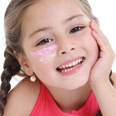 YGQQOY applied on cheek detail highlighting even adhesion and radiant effect