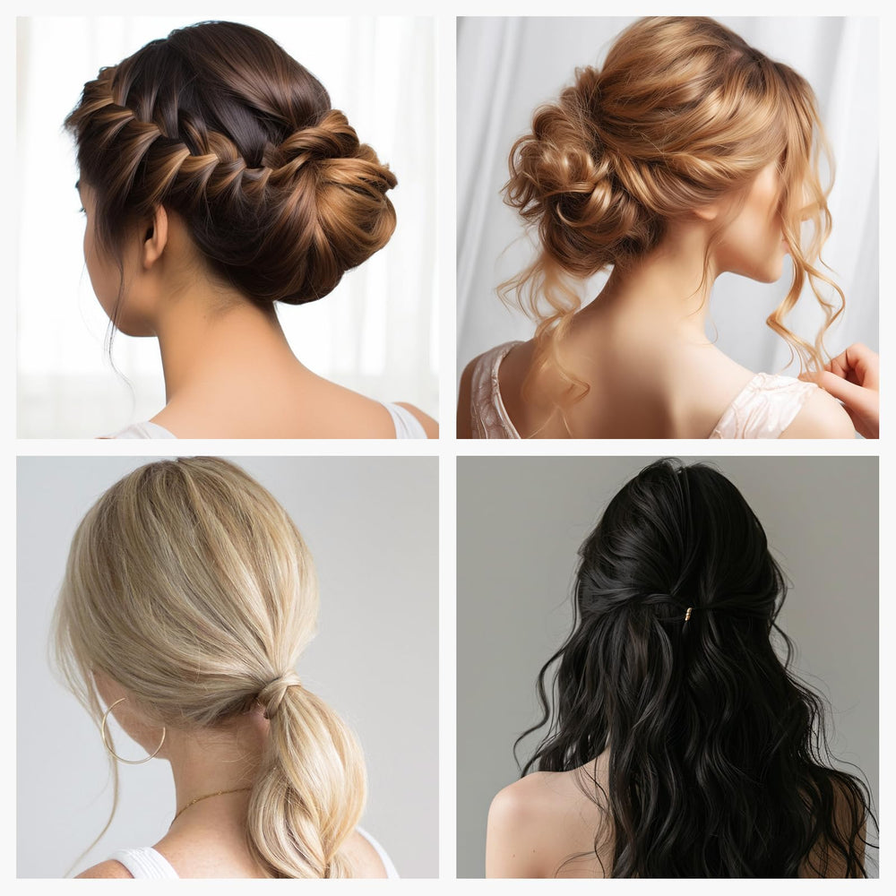 YGQQOY finished bun made with filler showing fuller updo benefit