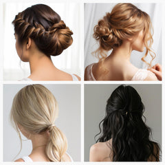 YGQQOY finished bun made with filler showing fuller updo benefit