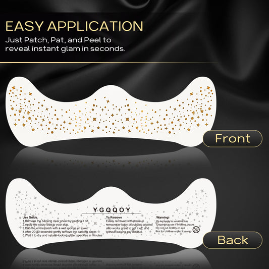 YGQQOY close-up of metallic dot and star design highlighting fine detail benefits