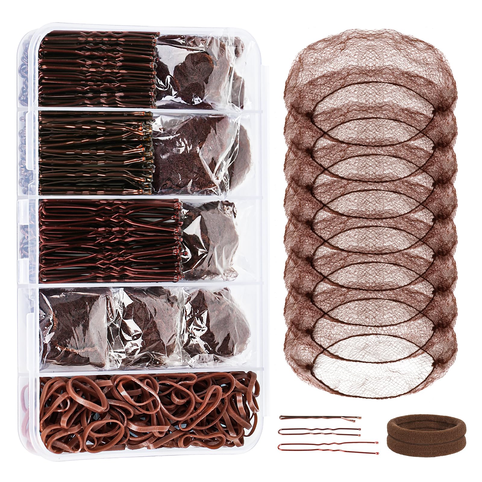 YGQQOY front packaging brown kit showing organized compartments and contents for convenience