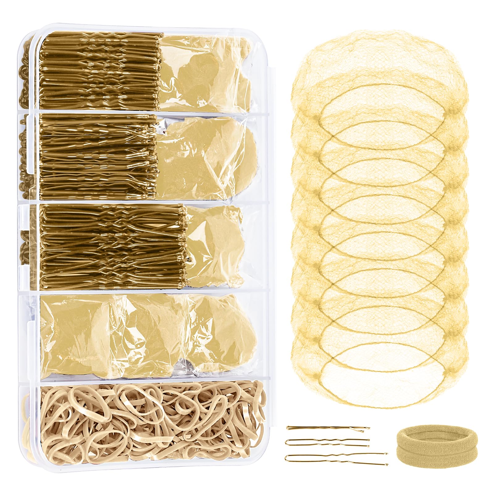 YGQQOY front packaging showing full dance hair kit benefit organization