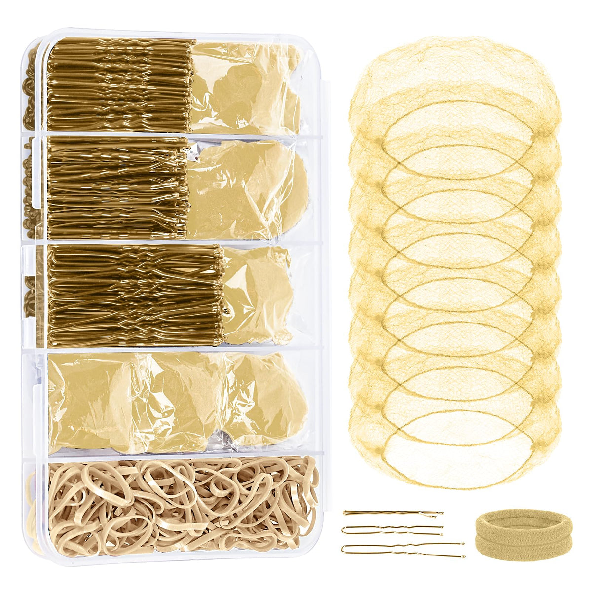 YGQQOY front packaging showing full dance hair kit benefit organization