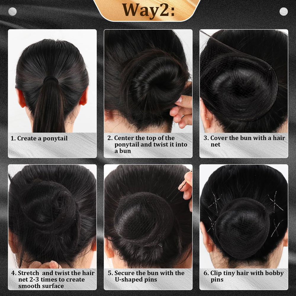 YGQQOY invisible hair net detail showing fine mesh and elastic edge for comfort